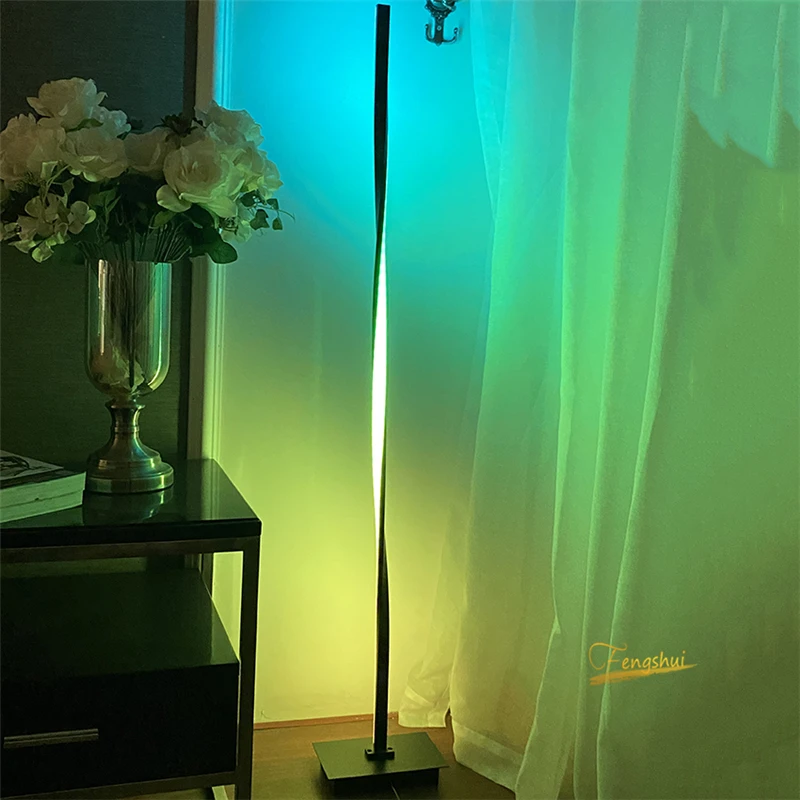Современные RGB затемнения СВЕТОДИОДНЫЙ торшер для Гостиная постоянного Полюс