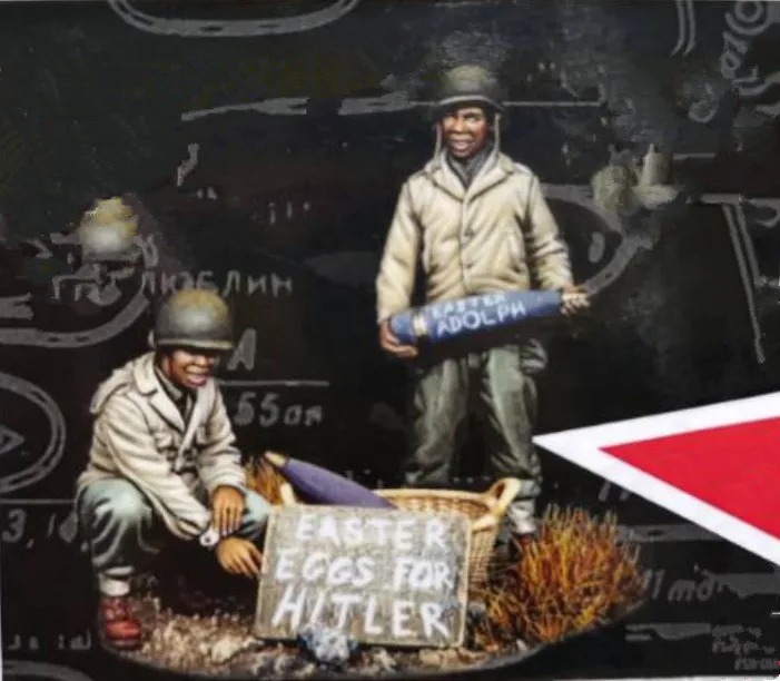 1/35 модельная фигурка из смолы комплект Unassambled Неокрашенная/1029 (2 фигурки)|Наборы