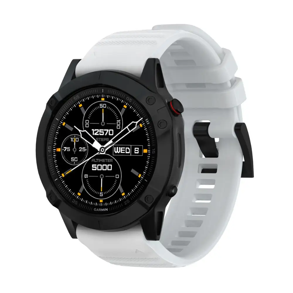 Ремешок силиконовый для смарт-часов Garmin Fenix 6 /6Pro/5/Forerunner 935 945 22 мм | Электроника