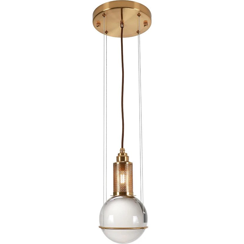 

Modern Creative Small Pendant Lights Warm Romantic Crystal Glass Ball Suspension Lamp For Home Hotel Restaurant Cafe Decor