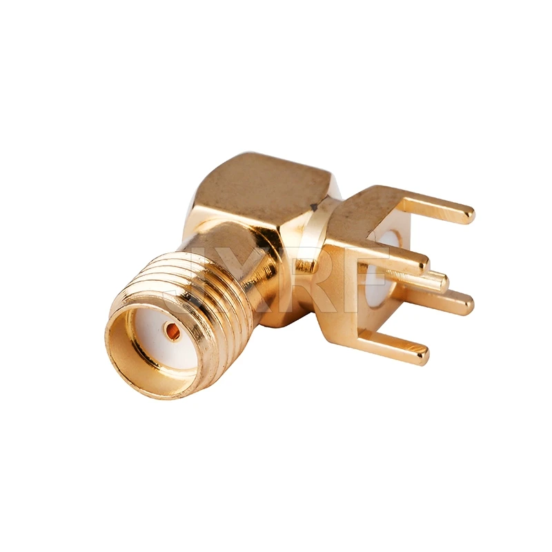 RF соединитель SMA женский правый угол адаптер PCB KWE управления люминисцентными