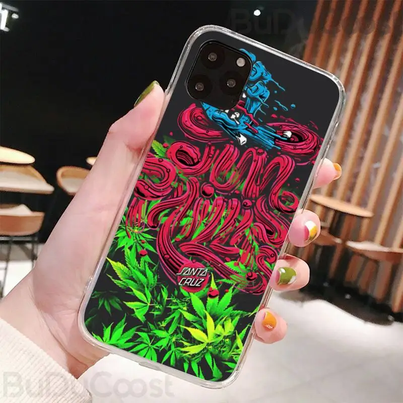 Riccu скейтборд Santa Cruz брендовый чехол для телефона iPhone 7 8 Plus X XS Max XR Coque iphone 5s SE 2020 6 6s