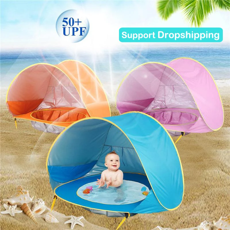 Детская Пляжная палатка с защитой от ультрафиолетовых лучей детские игрушки