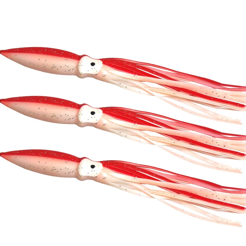 

AS 3pcs/lot Squid Skirts 18cm14g Soft Lure pesca Fishing Lure Octopus PVC Rubber Artificial Soft Bait Fishing Trolling Lure