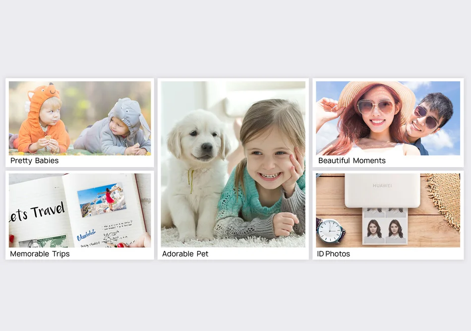 Портативный фотопринтер AR оригинальный Huawei CV80 для смартфона Bluetooth 4 1 300 точек/дюйм