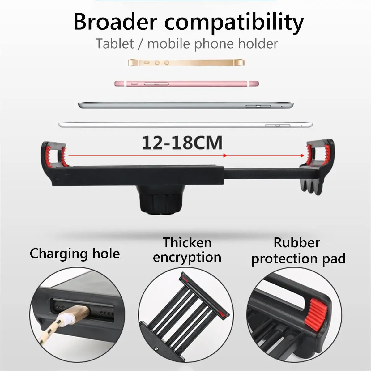 aluminumplastic 360° adjustable bed tablet stand phone holder bedside lazy bracket for tabletsphones free global shipping