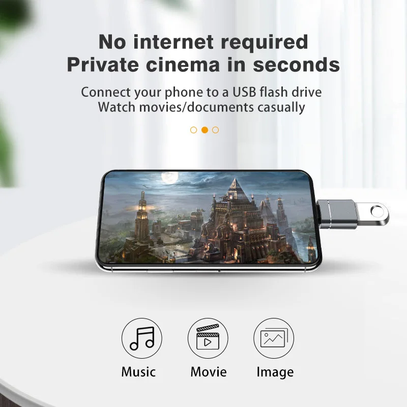 Адаптер ANMONE OTG Tipo C Переходник USB 3 в для Macbook Samsung ноутбука мыши клавиатуры