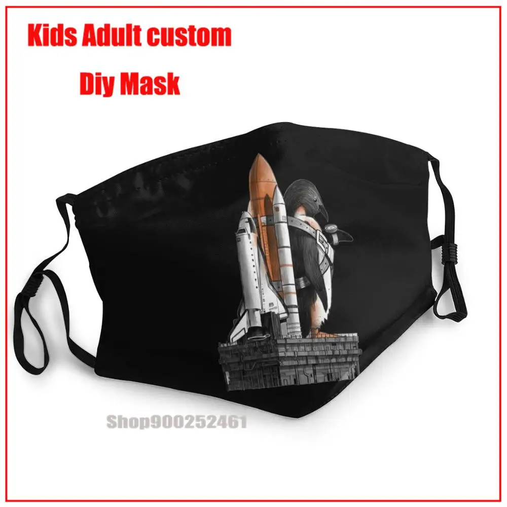 

Пингвин мечта Космос ракета DIY лицевая маска модная маска для лица s маска для лица Гарри маски с фильтром