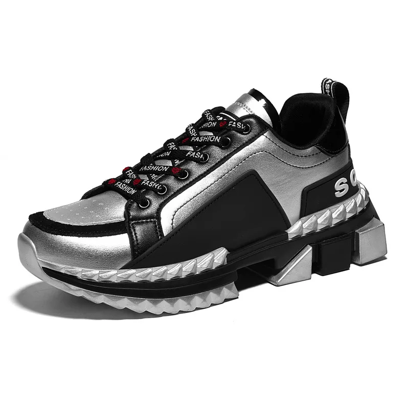 Мужские массивные кроссовки в стиле хип-хоп обувь для папы на высокой платформе