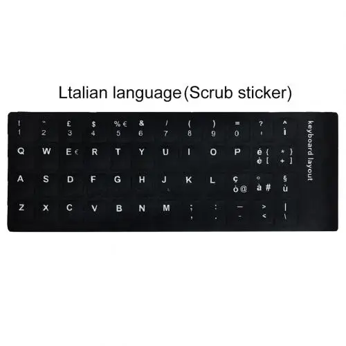 Italian Новое поступление русские испанские английские французские буквы ПК ноутбук клавиатура наклейки - Цвет: Italian