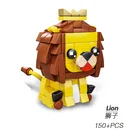 2021 г., городское животное, корова, крупный рог, лось, пантера, тигр, панда, жираф, Лев, кирпичи для строительства, игрушки для детей, подарок