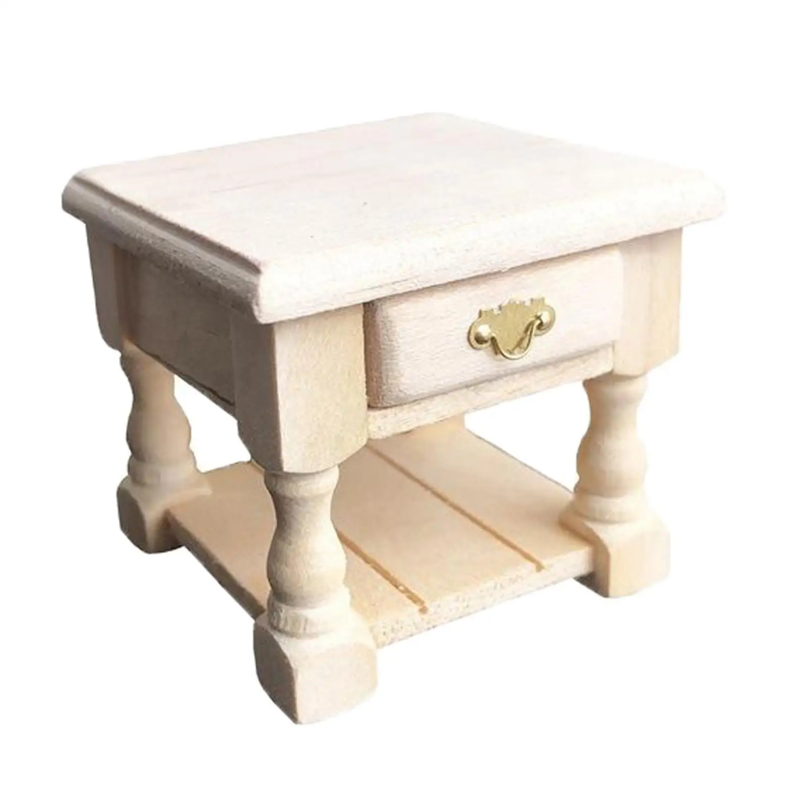 

DIY 1:12 Dollhouse Miniature Living Room End Table Furniture Fairy Landscape Decoration Accessory Kids Toy Gifts Age 3+