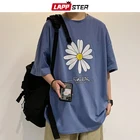 LAPPSTER Мужская негабаритная Японская уличная одежда футболки с отверстиями 2019 Мужская Harajuku белая футболка с длинным рукавом хип-хоп Kpop одежда 5XL