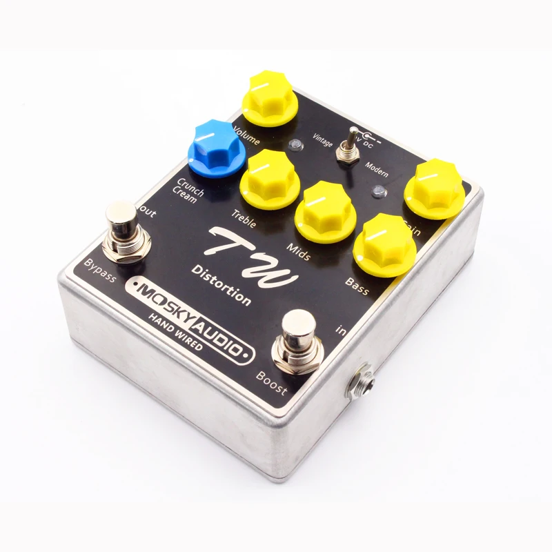 Педаль гитарных эффектов MOSKY TW с искажениями и конденсаторами/резисторами/IC