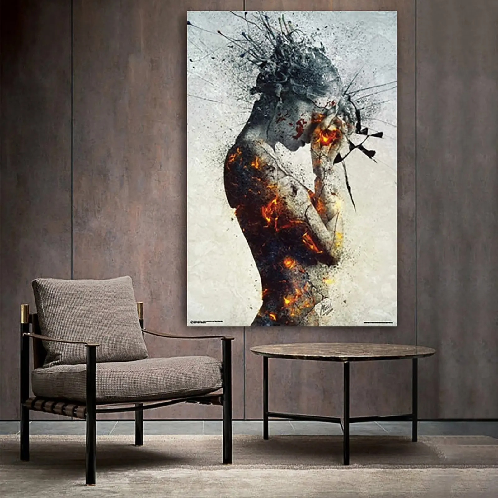 Ламинированная искусственная Настенная картина на холсте для гостиной и спальни