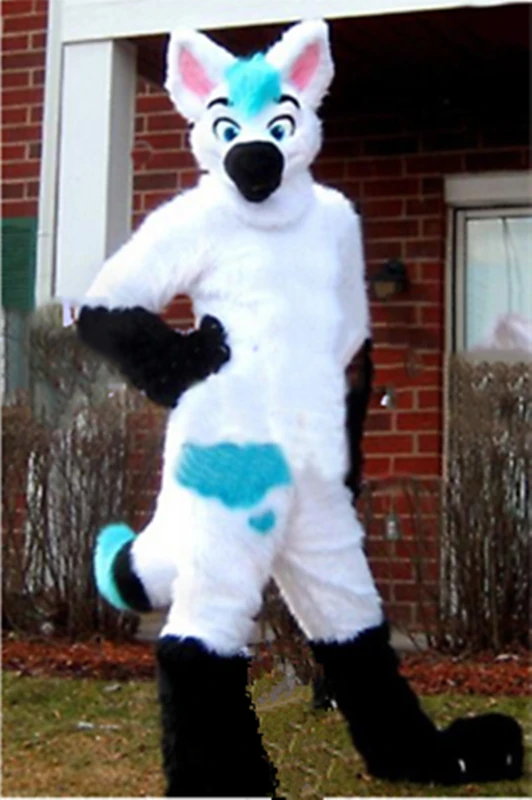 Костюм-Талисман из длинного меха лисы и волка | Тематическая одежда униформа