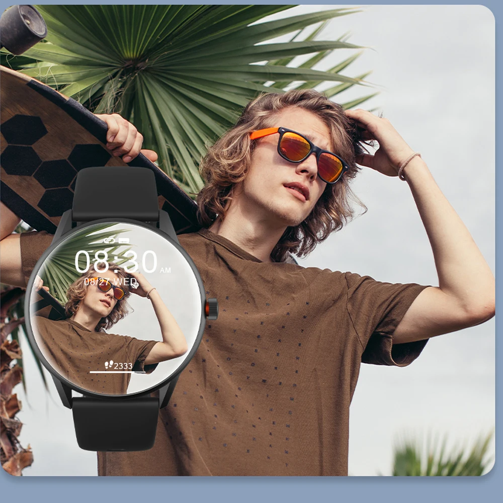 Смарт часы Greentiger KW06 Pro мужские с функцией напоминания о звонках и
