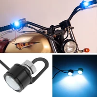 2pcspair 12v motorcycle led strobe lights motorcycle eagle eye flash light warning brake light lamp spotlight moto parts new