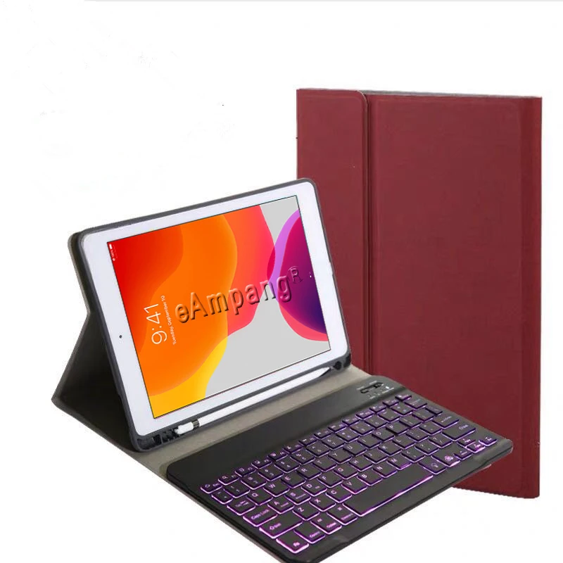 Чехол-клавиатура с подсветкой для iPad 10,2, чехол-клавиатура с карандашом для Apple iPad 7-го поколения A2197 A2200 A2198 A2232, чехол