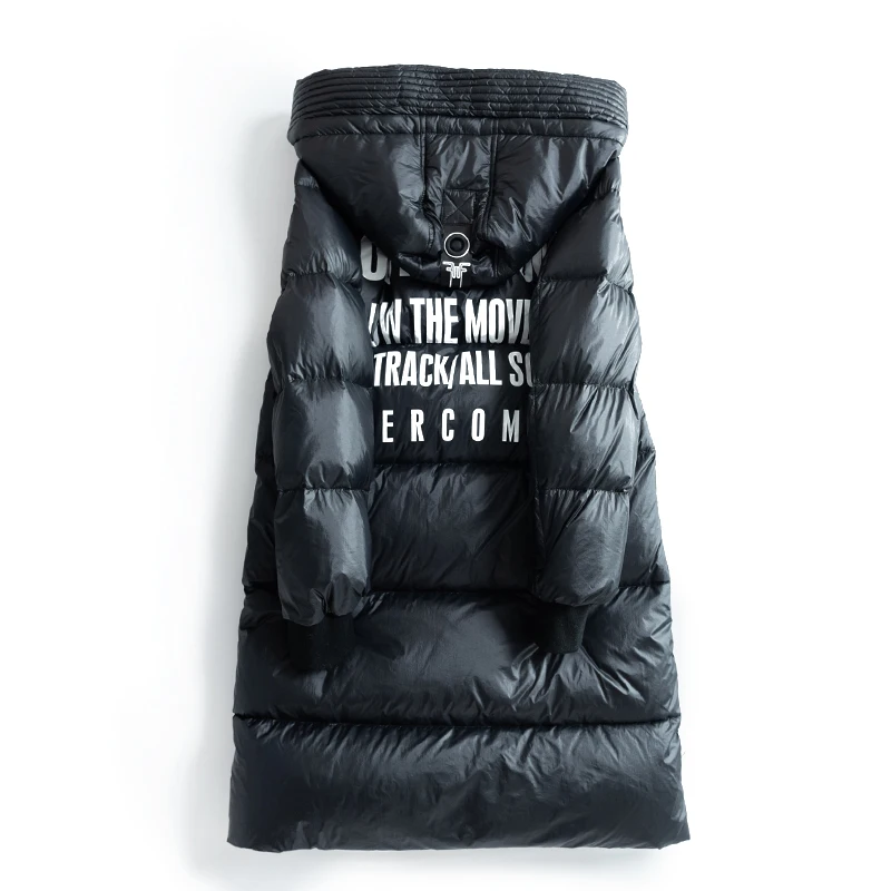 Женский зимний пуховик пальто на 90% белом утином пуху новая женская зимняя куртка