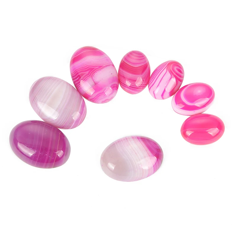 10 шт. розово-красный Овальный Агат украшение с плоским основанием кабошон