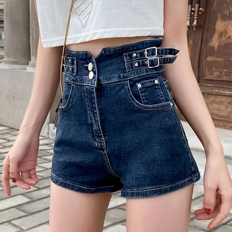 2021 Летний стиль Новинка В стиле ретро носке широкие брюки джинсовые шорты для