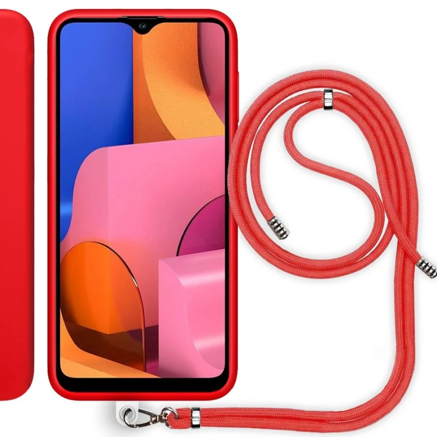 

Силиконовый чехол с веревкой для Samsung Galaxy A20S (A207F)