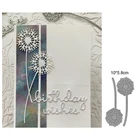 Металлические режущие штампы в виде одуванчиков, Рождественский трафарет для рукоделия, бумажные карточки для скрапбукинга, декоративное ремесло, тиснение, высечки, Новинка