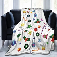 christmas collage ultra soft micro fleece blanket couch for adults or kids 80 x60