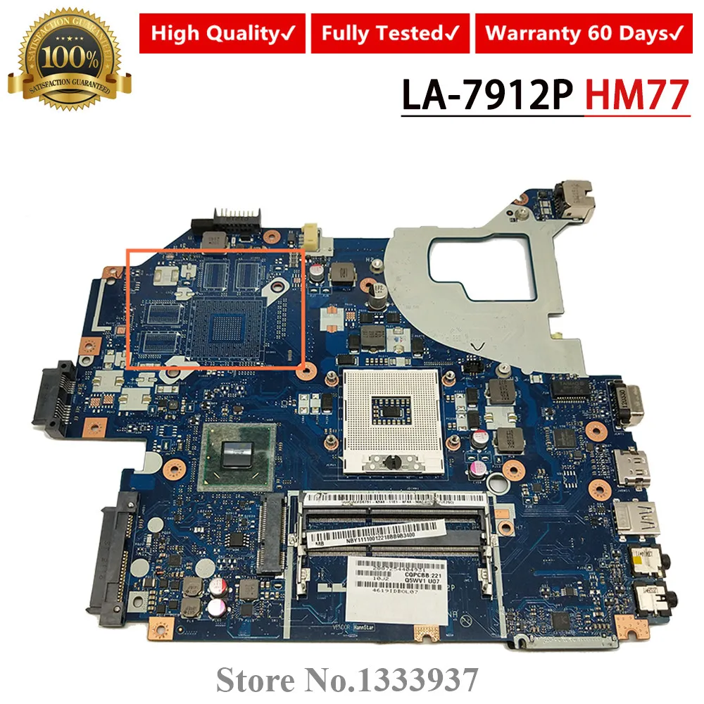 

For Acer E1-531 E1-571G V3-571G V3-571 Laptop motherboard SLJ8C HM77 NBY1111001 NB.Y1111.001 Q5WVH LA-7912P HM77 mainboard
