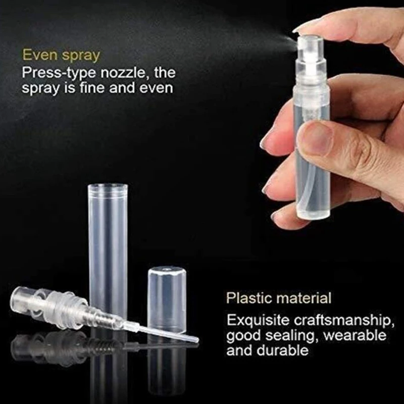 40Pcs Portable Refillable Glass Makeup Clear Empty Sprayer Bottles Cosmetic Atomizers Spray Bottle Container (10Ml) | Красота и