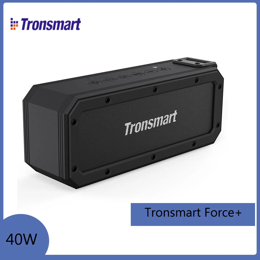Original Tronsmart Force+ SoundPulse™ Portable Bluetooth 5.0 Speaker with IPX7 Waterproof 40W Max Output 15H Playtime | Электроника