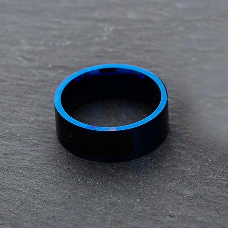 Смарт-кольцо NFC многофункциональные кольца на палец синее черное серебристое