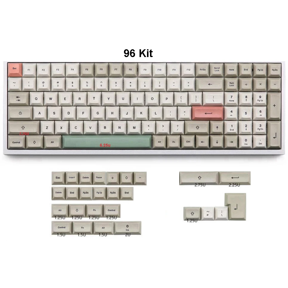 9009 колпачки для клавиш Colorway PBT DSA совместимые с переключателями Cherry MX