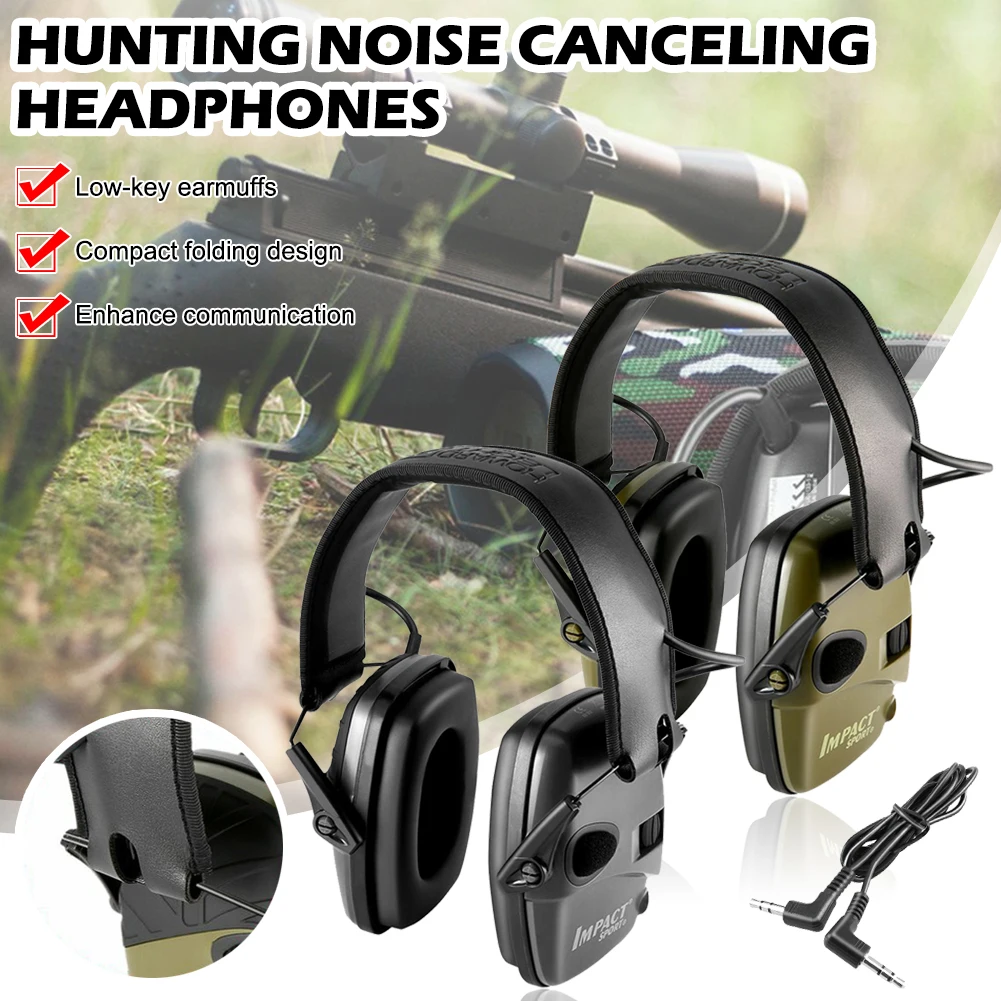 

2021 Tactical Electronic Shooting Earmuff Anti-noise Headphone Sound Amplification Hearing Protection Headset Foldable Hot Sale
