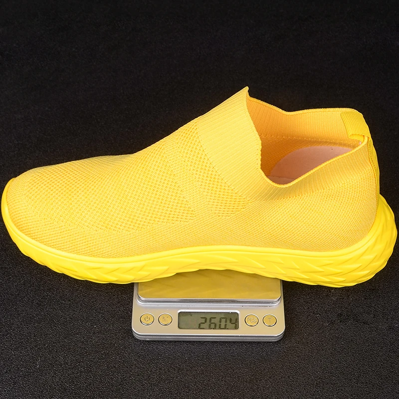 Кроссовки женские на высокой платформе трикотажные дышащие кеды повседневная