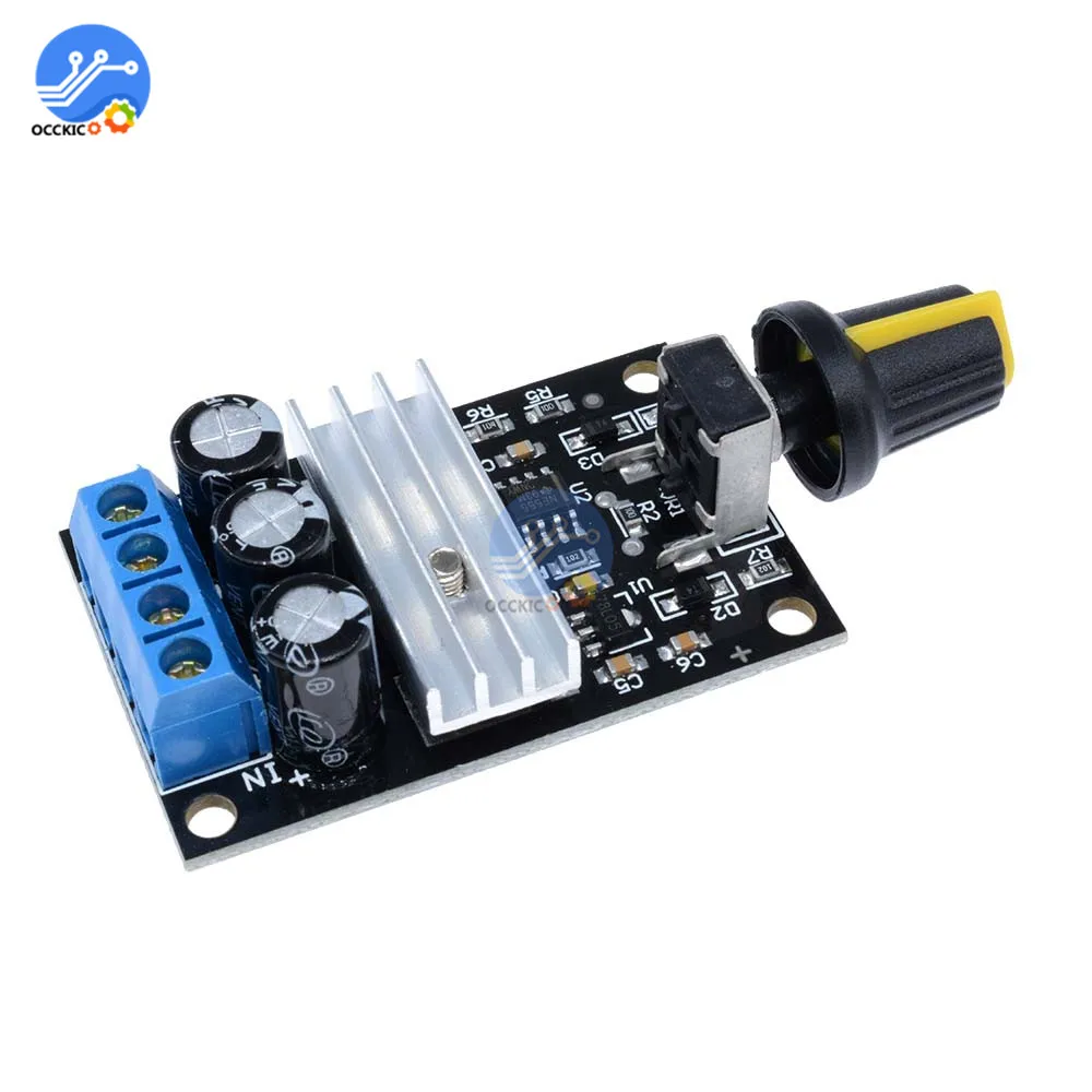 ШИМ регулятор скорости двигателя переменной с потенциометром 6 в 12 В 24