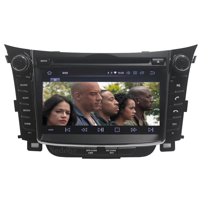 Автомобильный DVD плеер 2 DIN Android 9 Восьмиядерный 4 Гб + 64 ГБ GPS для Hyundai I30 2011 2016