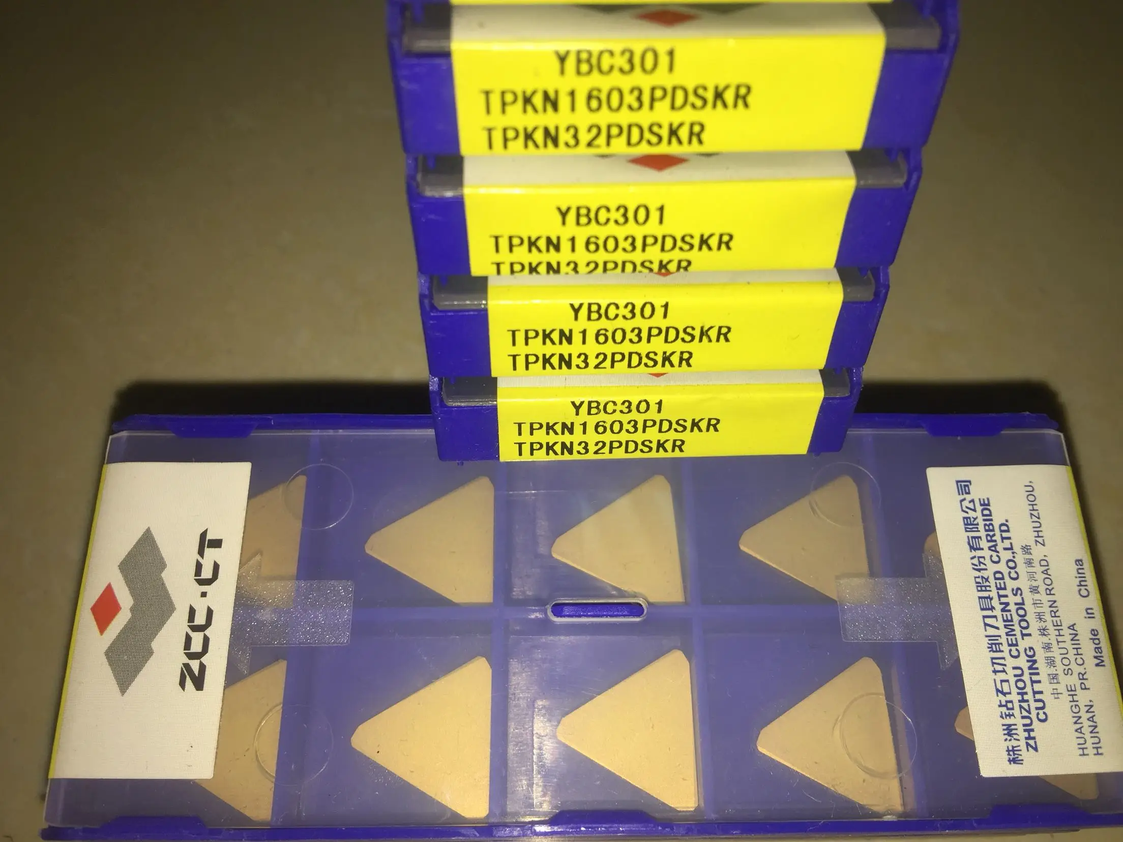 TPKN1603PDSKR YBC301 YBG202 Алмазный токарный станок с ЧПУ Вставки Карбид CNC мельница
