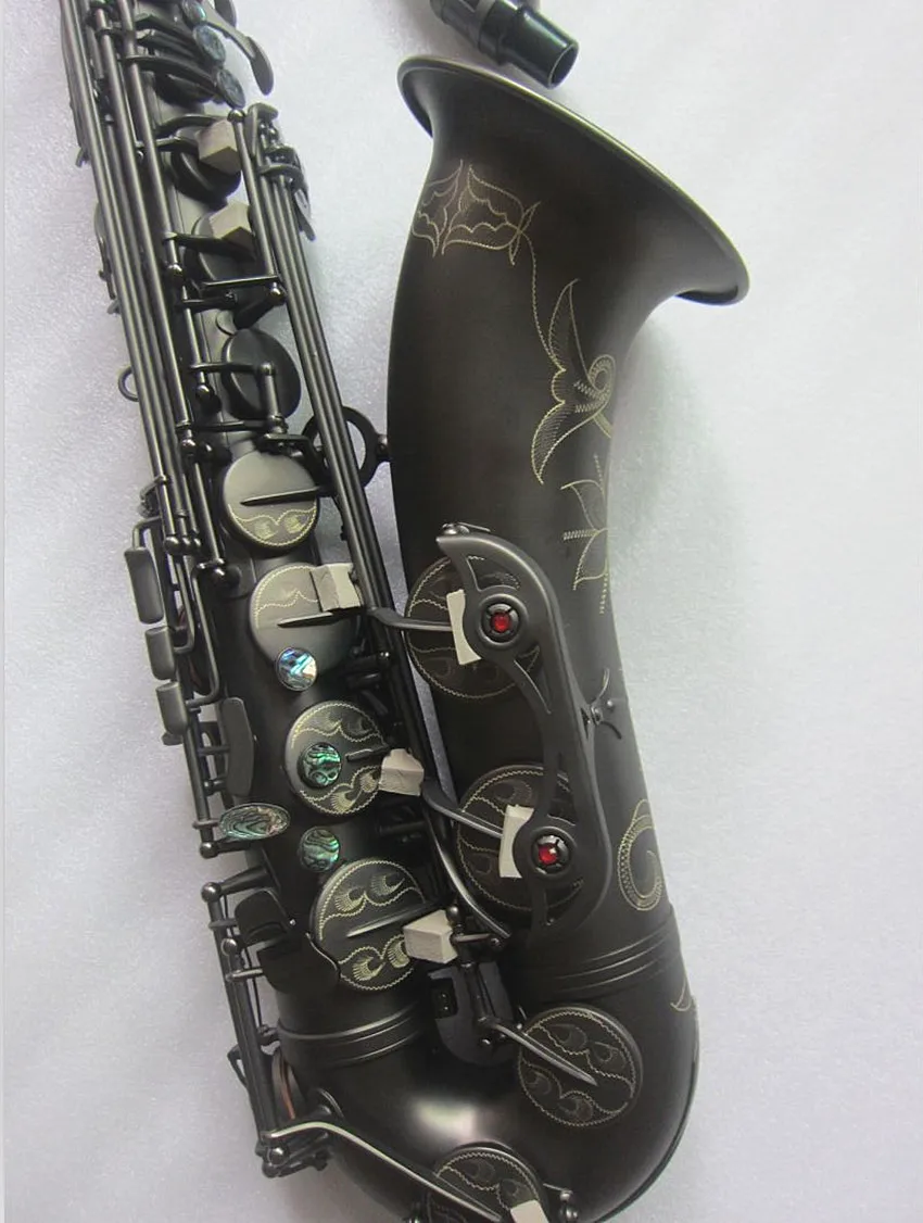 Новинка 2021 Саксофон тенор высококачественный матовый черный музыкальный