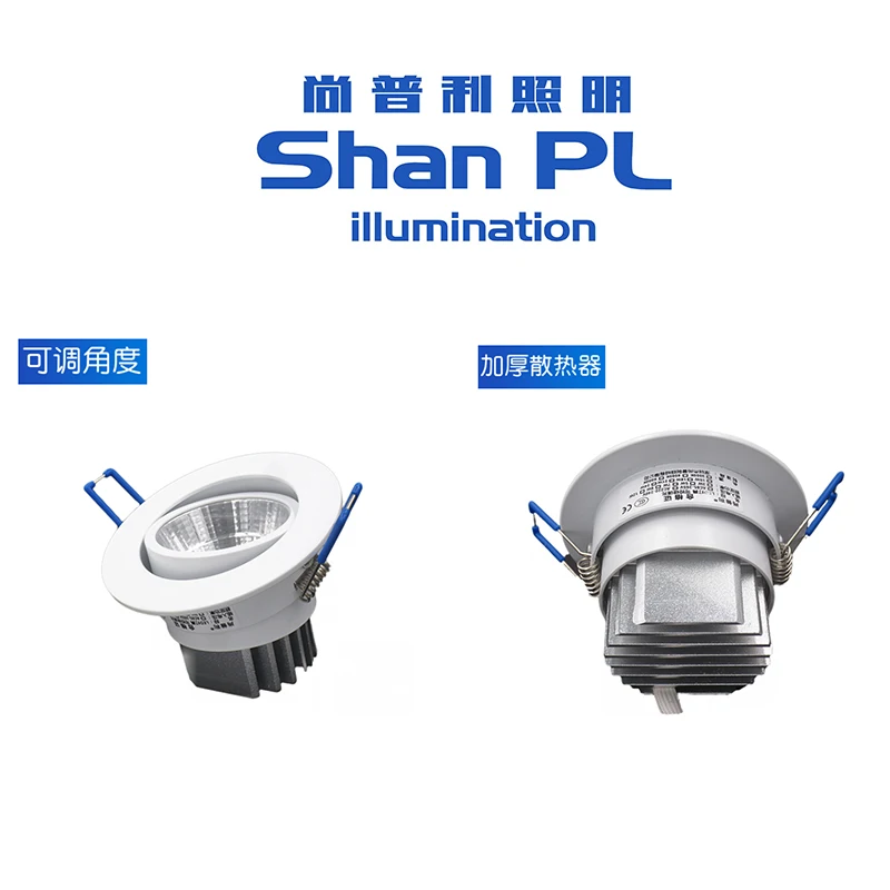 Dimmable Светодиодный точечный светильник cob настенный светильник встроенный SCR плавное затемнение 1 Вт 3 Вт небольшие отверстия 5 см
