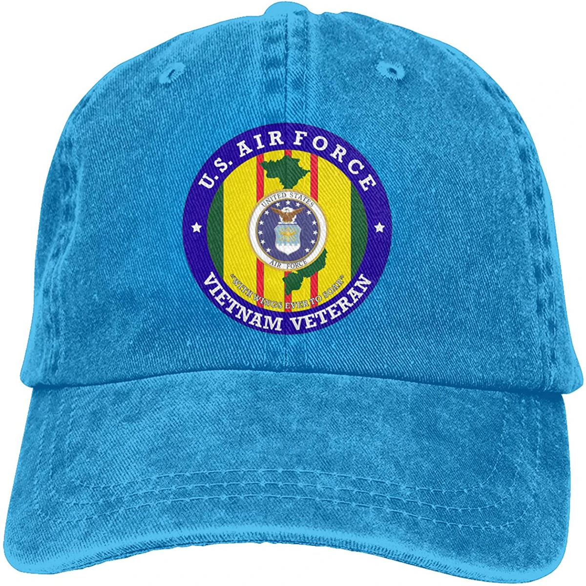 

Fashion Soft Air Force Vietnam Veteran Hat Gift Dad Hat Trucker Hat Cowboy Hat