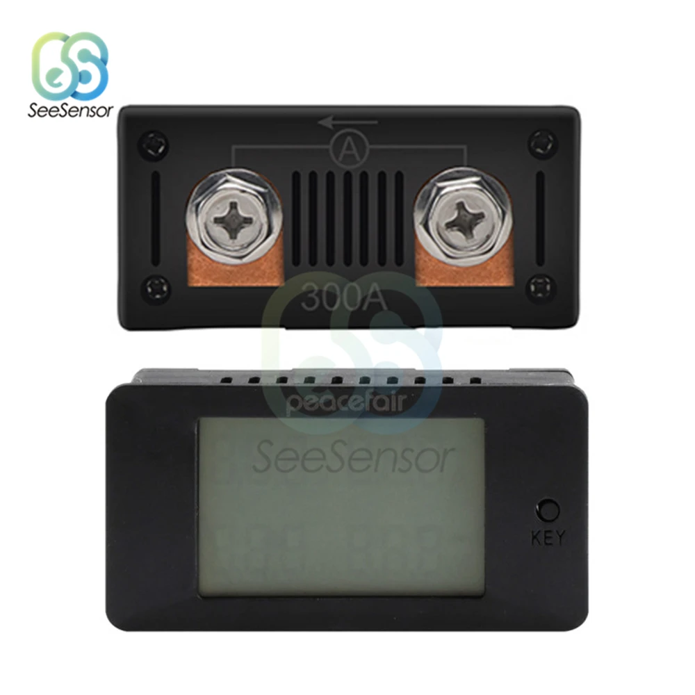 Цифровой измеритель напряжения и силы тока вольтметр амперметр 4 в 1 постоянного