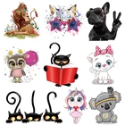 Новые милые животные, A-Level единорог, термонаклейки для одежды, наклейки с надписями, моющиеся значки сделай сам