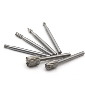 6 шт. высокоскоростная стальная вращающаяся Шлифовальная головка, скульптор, фрезерование, фрезер, фрезер с вращением, маленький Беззубик