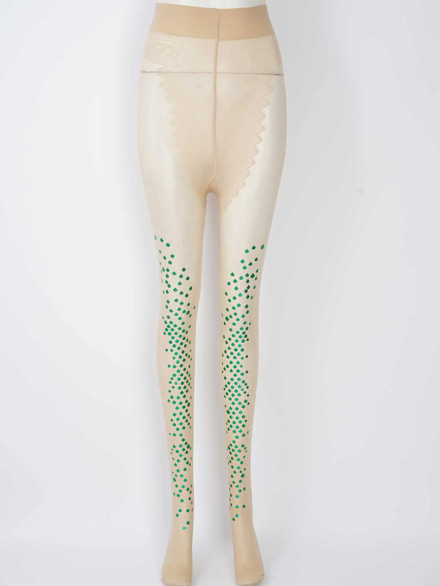 Женские блестящие колготки с принтом чешуи русалки чулки сексуальные