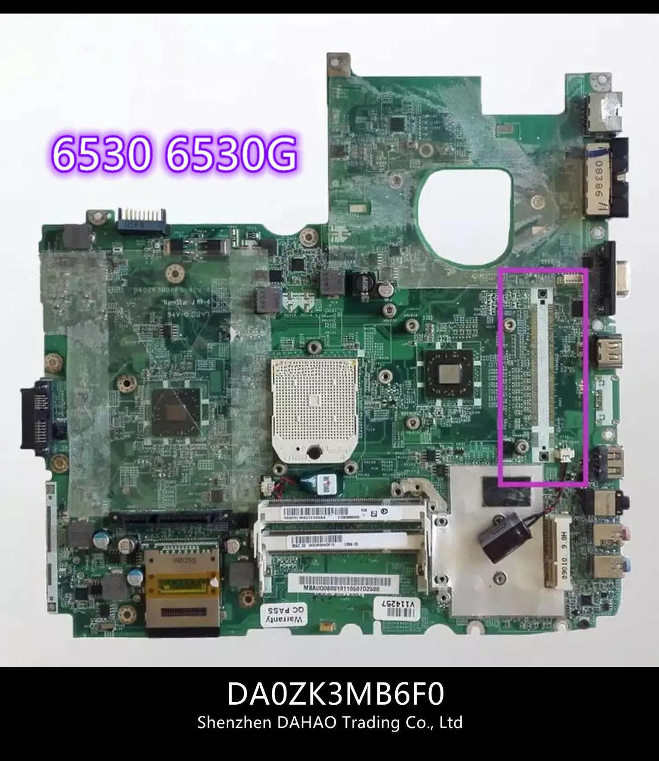 

Высококачественная материнская плата MBAUQ06001 для ноутбука ACER Aspire 6530 6530G, материнская плата DA0ZK3MB6F0, 100% протестированная, Полная работа