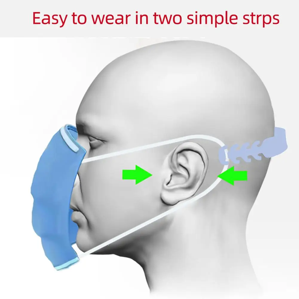 

10 Pcs Mask Hook Buckle Adjustable Anti-slip Extension Wear Ear Rope Ear Grips Dust Mask Face Masks Buckle Accessories Blue Pink