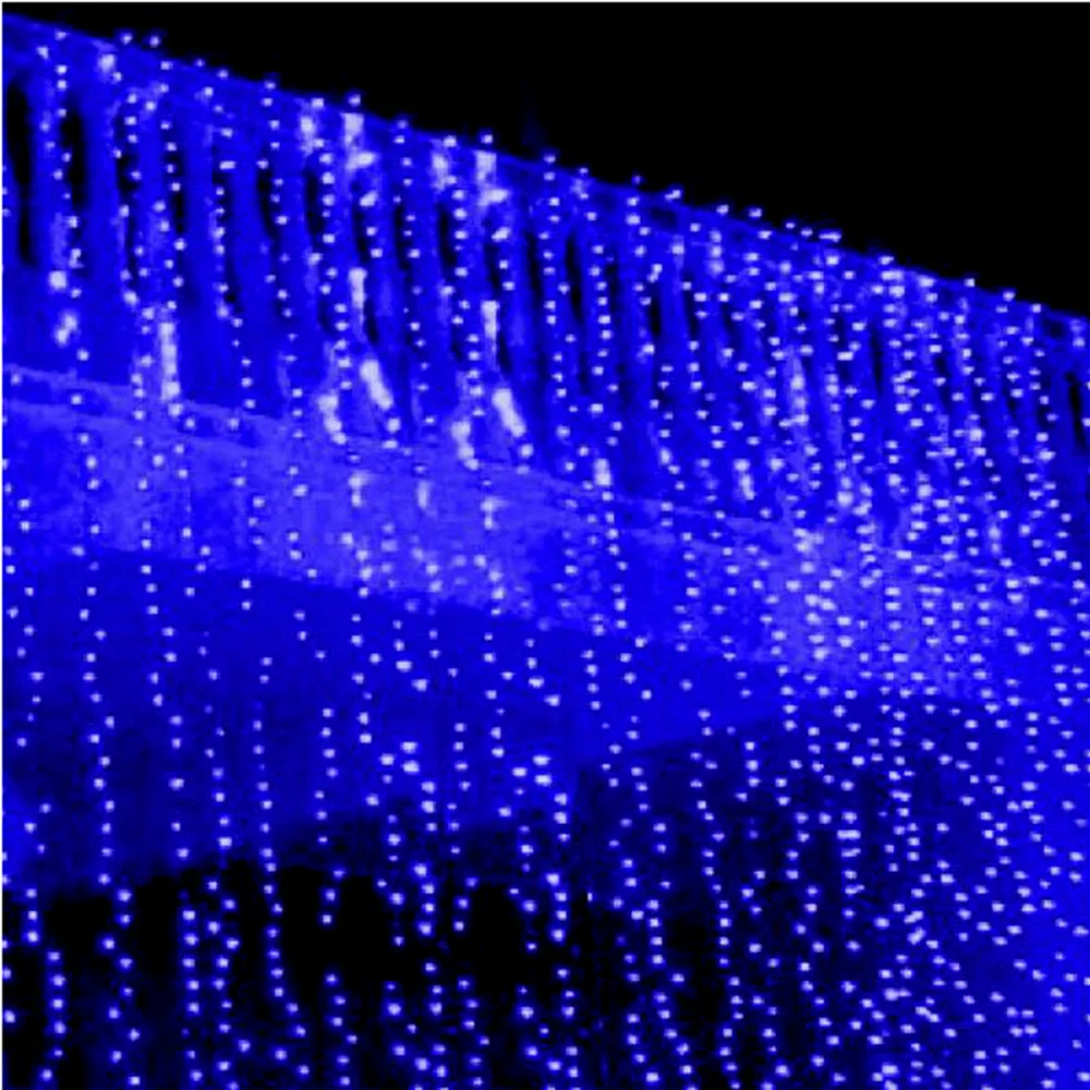 СВЕТОДИОДНАЯ Гирлянда-занавеска на окно 6 х3 м сказочные мерцающие огни в виде