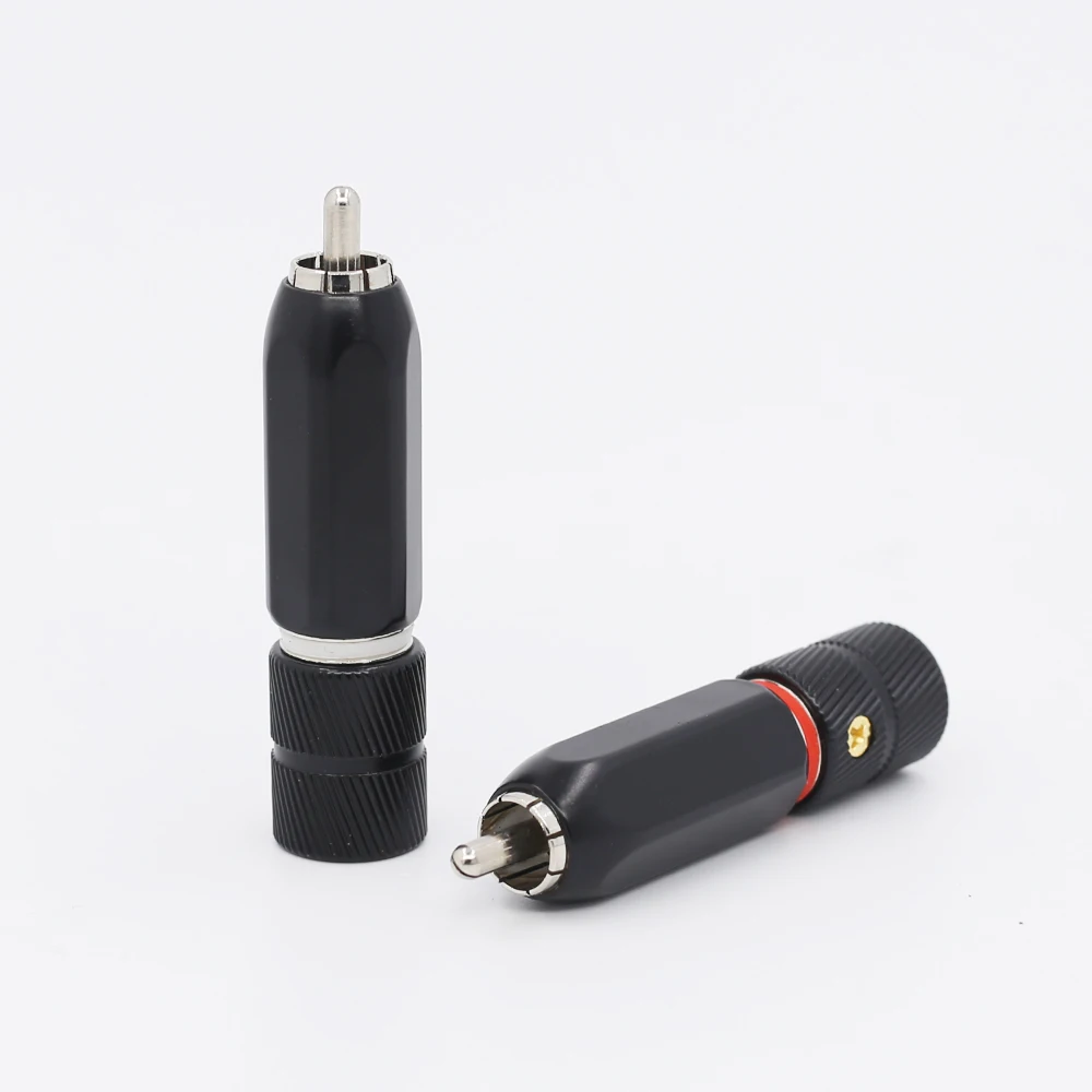 

Аудиоразъем RCA Hi-Fi с родиевым покрытием, 4 шт., аудиоразъем RCA Без припоя для соединительного RCA-кабеля